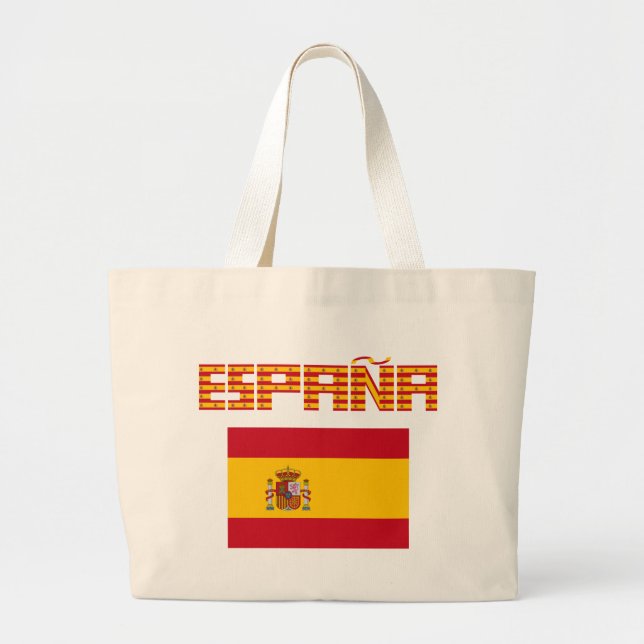 Spanien - flagga/España - Bandera Jumbo Tygkasse (Framsidan)