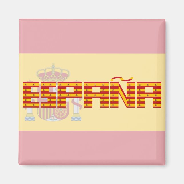 Spanien - Flagga / España - Bandera Magnet (Framsidan)