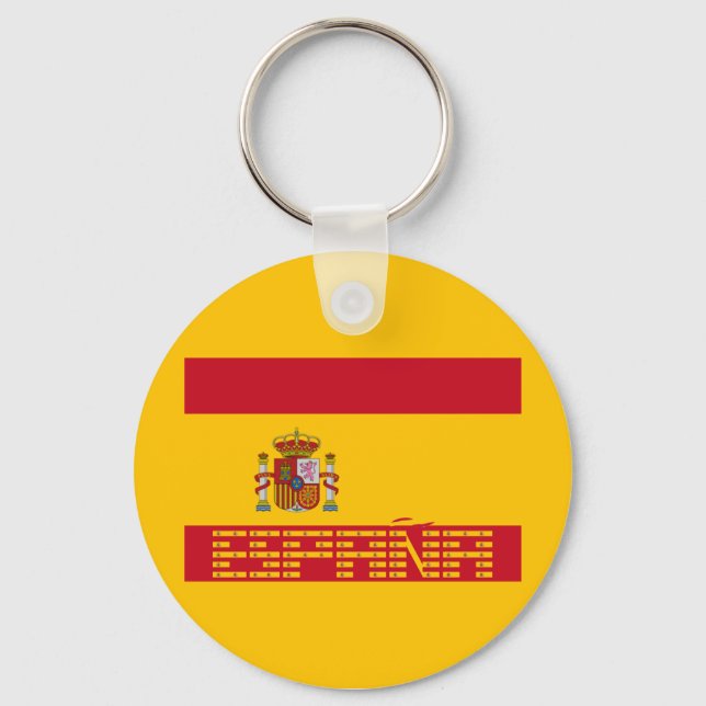 Spanien - Flagga / España - Bandera Nyckelring (Framsida)