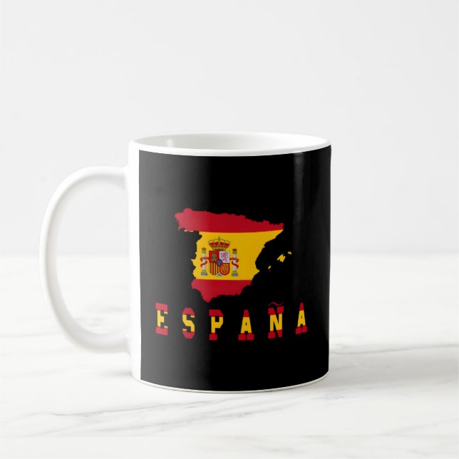 Spanien Flagga Espana Kaffemugg (Vänster)