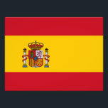 Spanien flagga fototryck<br><div class="desc">Officiell flagga i Spanien.</div>