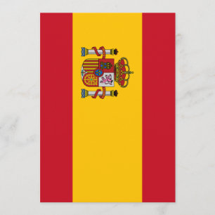 Spanien flagga inbjudningar