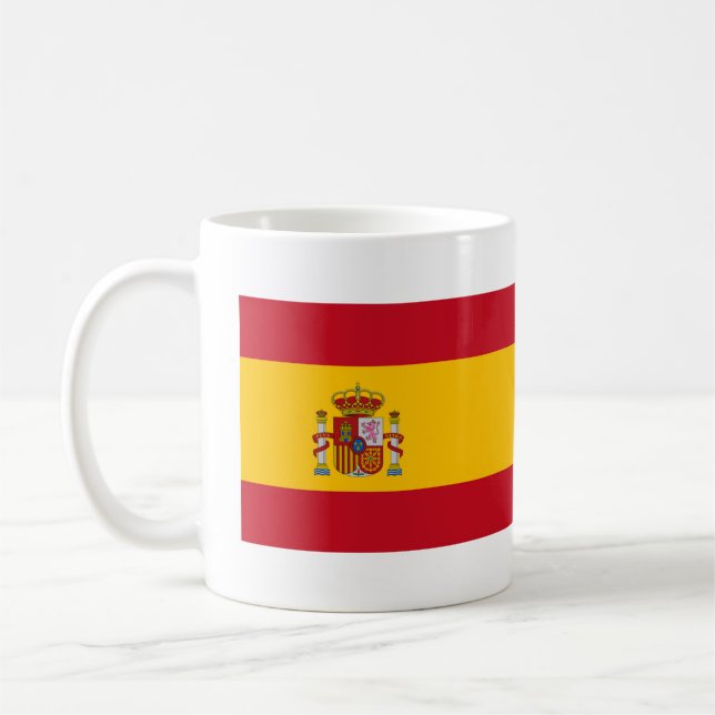 Spanien Flagga Kaffemugg (Vänster)