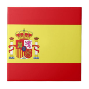 Spanien Flagga Kakelplatta