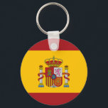 Spanien Flagga Keychain Nyckelring<br><div class="desc">Spanien Flagga Keychain. Llavero con la bandera de España.</div>