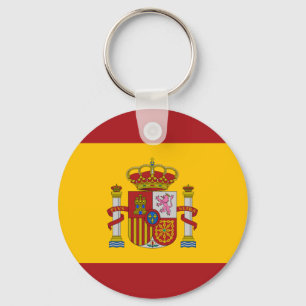 Spanien flagga Keychain Nyckelring