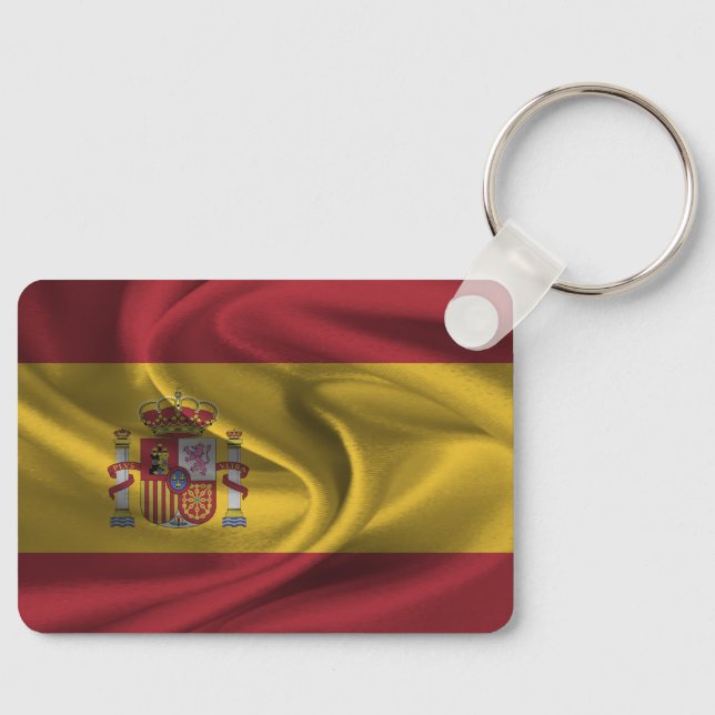 Spanien Flagga Keychain Nyckelring (Framsida)