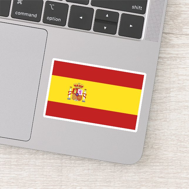 Spanien flagga klistermärken (Detalj)