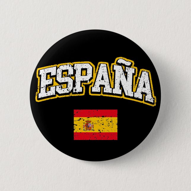 Spanien flagga knapp (Framsida)
