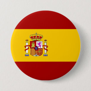 Spanien flagga knapp