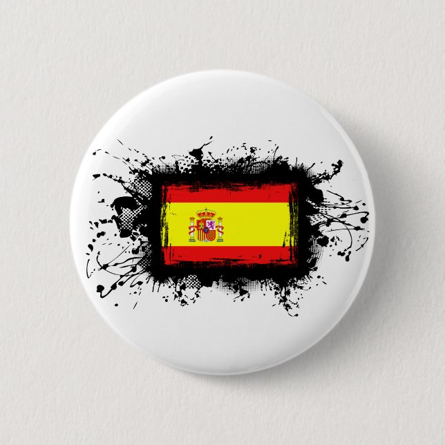 Spanien flagga knapp (Framsida)