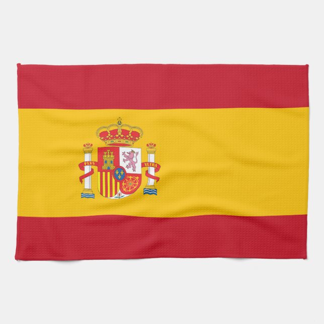 Spanien flagga kökshandduk (Horisontell)