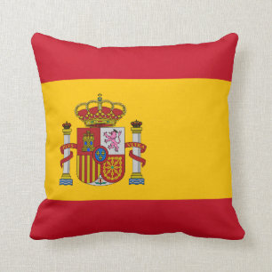 Spanien Flagga Kudde