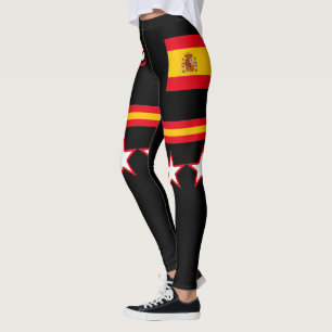 Spanien Flagga Leggings