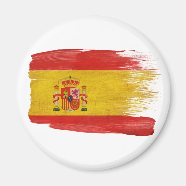Spanien Flagga Magnet (Framsidan)