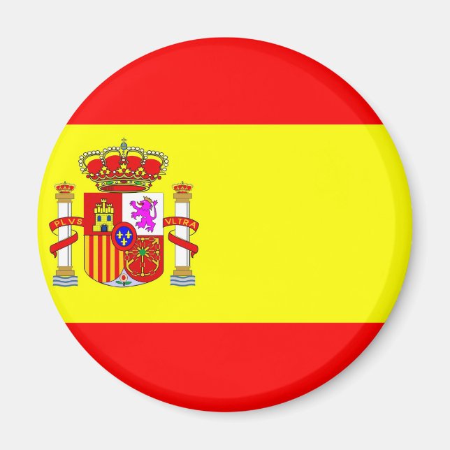 Spanien flagga magnet (Framsidan)