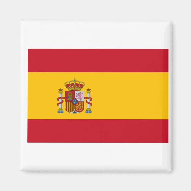 Spanien Flagga Magnet (Framsidan)