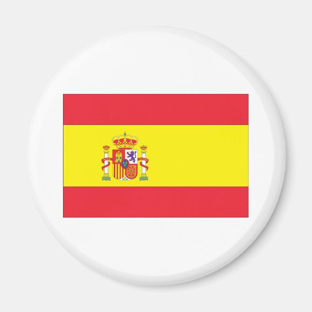 Spanien Flagga Magnet (Framsidan)