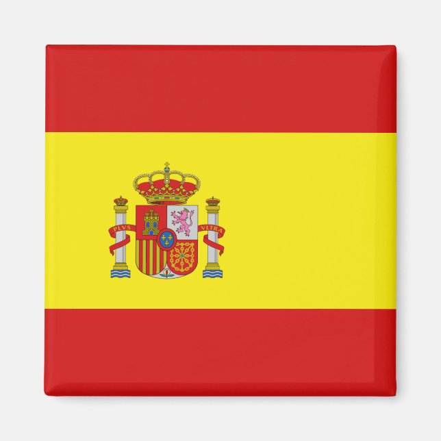 Spanien Flagga Magnet (Framsidan)