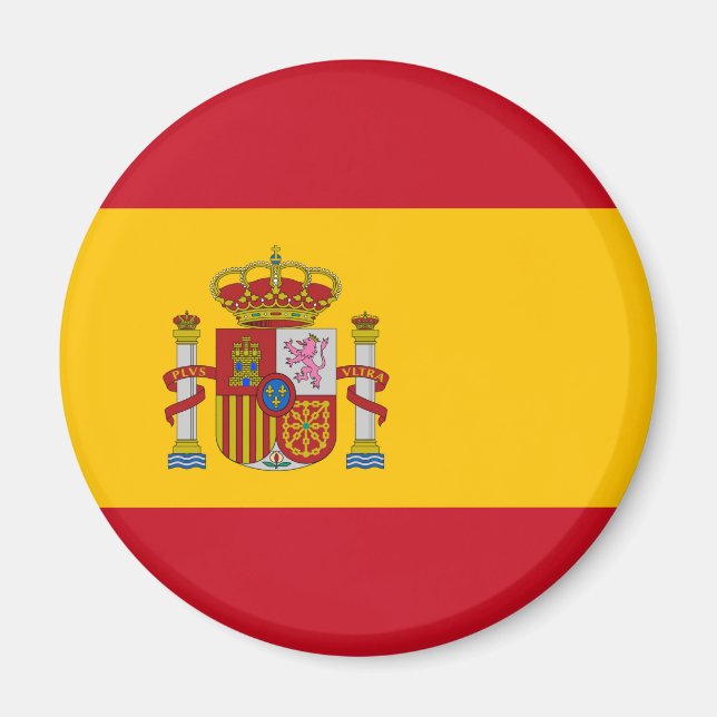 Spanien Flagga Magnet (Framsidan)