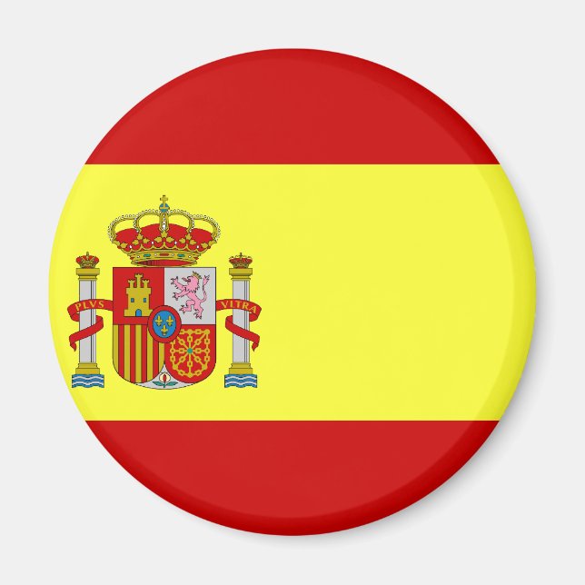 Spanien Flagga Magnet (Framsidan)