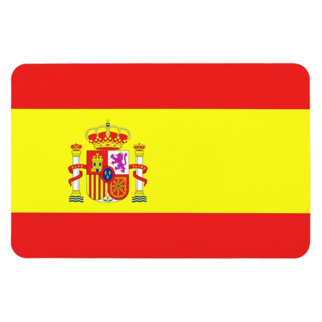 Spanien Flagga Magnet (Horisontell)