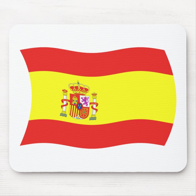 Spanien Flagga Mousepad Musmatta (Framsidan)