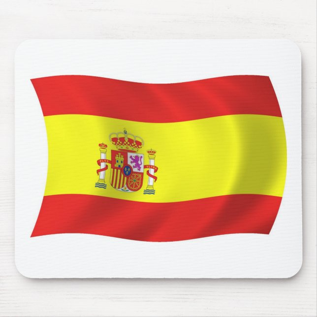 Spanien Flagga Mousepad Musmatta (Framsidan)