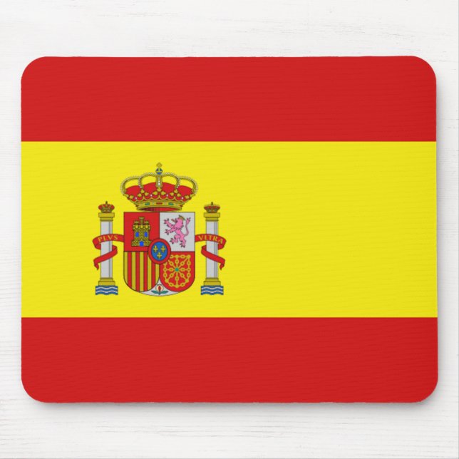 Spanien flagga Mousepad Musmatta (Framsidan)