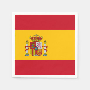Spanien Flagga Pappersservett