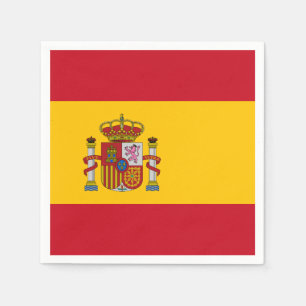 Spanien Flagga Pappersservett