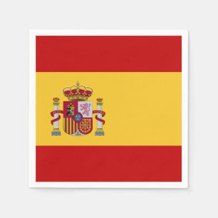 Spanien Flagga Pappersservett