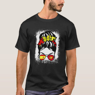 Spanien Flagga Patriotisk Spansk Stolthet Rufsigt  T Shirt