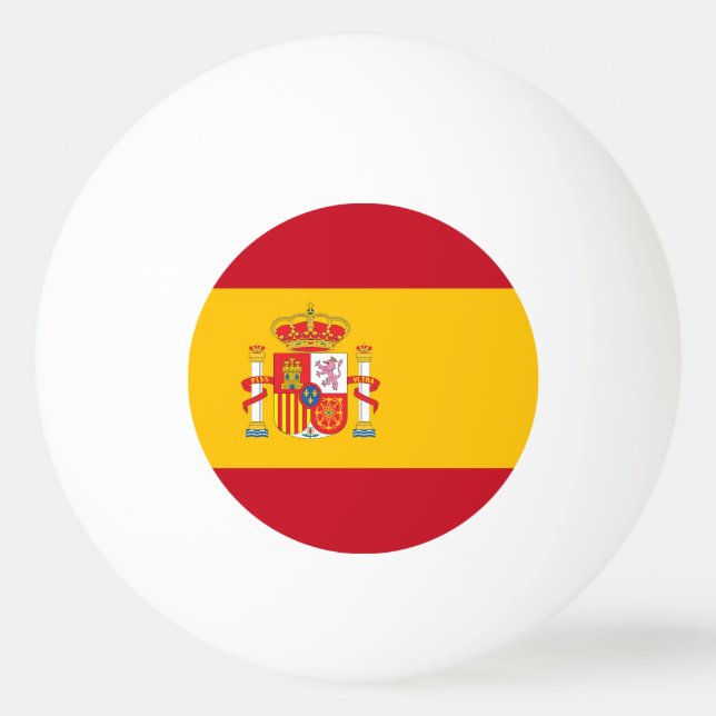 Spanien flagga pingisboll (Framsidan)