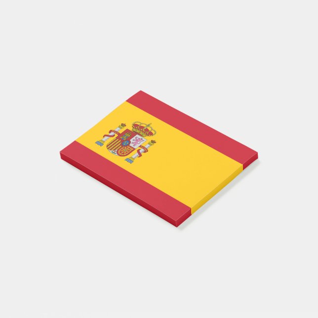 Spanien flagga post-it block (Vinklad)