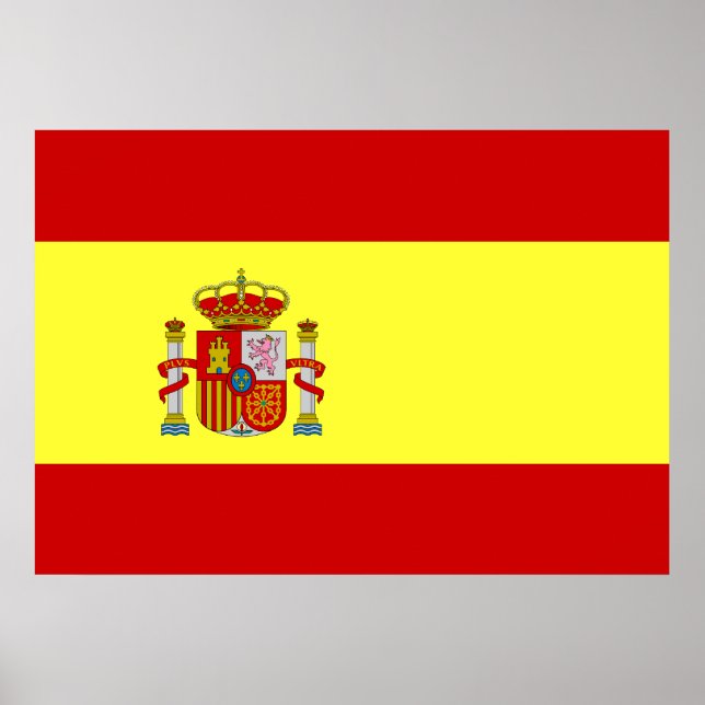 Spanien Flagga Poster (Framsidan)