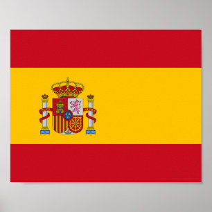 Spanien Flagga Poster