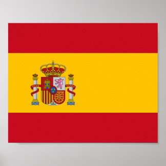 Spanien Flagga Poster