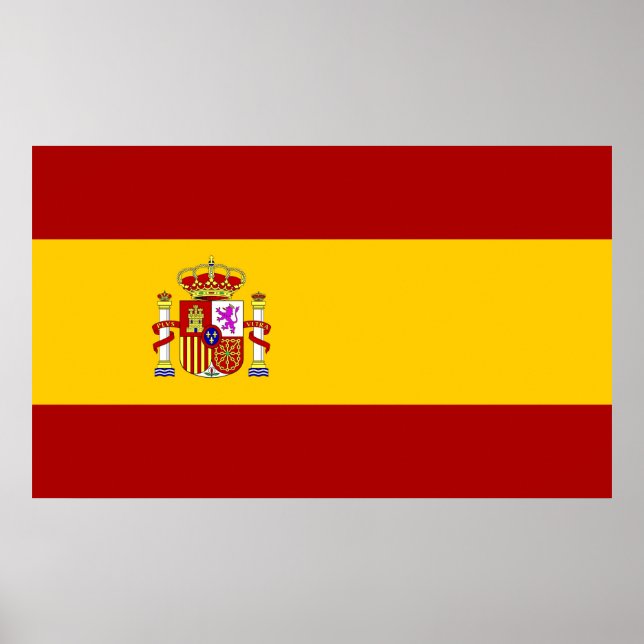 Spanien, flagga poster (Framsidan)