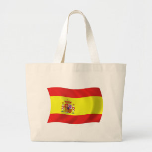 Spanien Flagga Shoppingväska Jumbo Tygkasse
