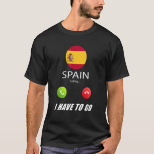 Spanien, Flagga Souvenir, Spanien begär T Shirt