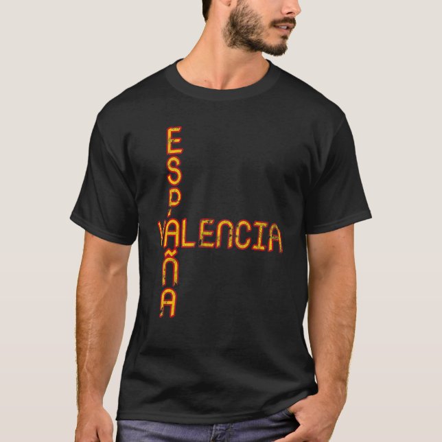 Spanien Flagga Spanien Pride Spanien Resevaccation T Shirt (Framsida)