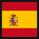 Spanien Flagga Spanska Land Pride Home Ethnicity Poster<br><div class="desc">Spanska flagga väggkonst för manar, kvinnor och barn.</div>