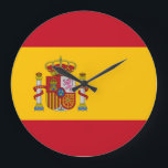 Spanien Flagga Stor Klocka<br><div class="desc">Spanien Flagga</div>