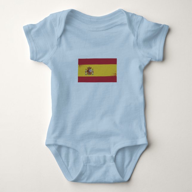 Spanien Flagga T Shirt (Framsida)