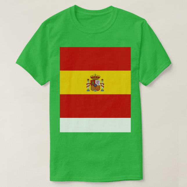 Spanien Flagga T Shirt (Design framsida)