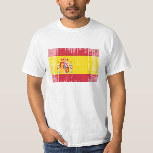 Spanien flagga t shirt (Framsida)