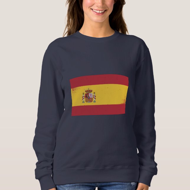 Spanien Flagga T Shirt (Framsida)