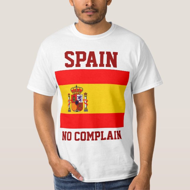 Spanien flagga t-shirts (Framsida)