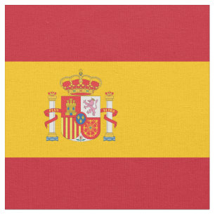 Spanien flagga tyg